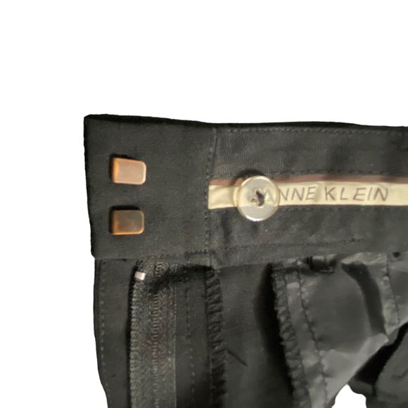 Anne Klein Women Black Dress Professional Wide Leg Pants Career Size 8p Petite - Picture 4 of 13